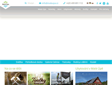 Tablet Screenshot of malaupa.cz